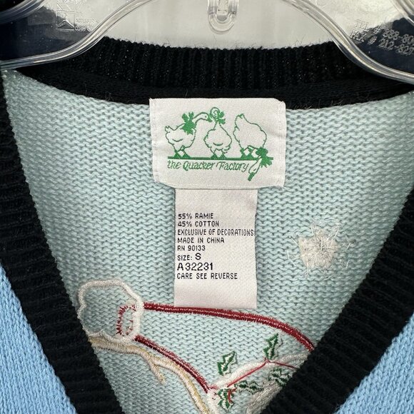 QUACKER FACTORY ugly christmas sweater SMALL - Picture 9 of 9